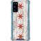 Chicago Flag Dark Wood Galaxy S20 FE Clear Case