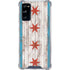 Chicago Flag Dark Wood Galaxy S20 FE Clear Case