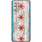 Chicago Flag Dark Wood Galaxy S20 Skin