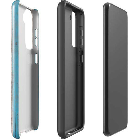 Chicago Flag Dark Wood Galaxy S21 Plus 5G Pro Case