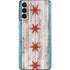 Chicago Flag Dark Wood Galaxy S21 Plus 5G Skin