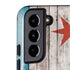 Chicago Flag Dark Wood Galaxy S22 Plus Pro Case