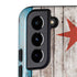 Chicago Flag Dark Wood Galaxy S22 Pro Case