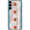 Chicago Flag Dark Wood Galaxy S22 Skin