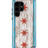 Chicago Flag Dark Wood Galaxy S22 Ultra Pro Case