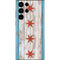 Chicago Flag Dark Wood Galaxy S22 Ultra Skin
