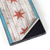 Chicago Flag Dark Wood Galaxy S22 Ultra Skin