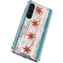 Chicago Flag Dark Wood Galaxy S23 Clear Case