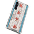 Chicago Flag Dark Wood Galaxy S23 FE Clear Case
