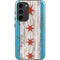 Chicago Flag Dark Wood Galaxy S23 Plus Pro Case