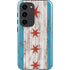 Chicago Flag Dark Wood Galaxy S23 Pro Case