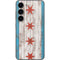 Chicago Flag Dark Wood Galaxy S23 Skin