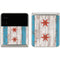 Chicago Flag Dark Wood Galaxy Z Flip3 5G Skin