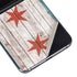 Chicago Flag Dark Wood Galaxy Z Flip5 5G Skin