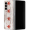 Chicago Flag Dark Wood Galaxy Z Fold4 5G Skin