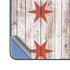 Chicago Flag Dark Wood Galaxy Z Fold5 5G Skin