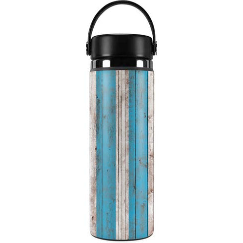 Chicago Flag Dark Wood Hydro Flask 20oz Wide Mouth Skin
