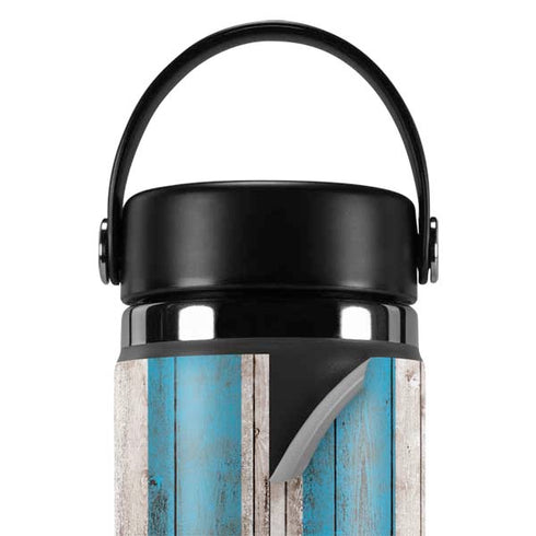 Chicago Flag Dark Wood Hydro Flask 20oz Wide Mouth Skin