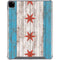 Chicago Flag Dark Wood iPad Pro 12.9in (2020) Clear Case