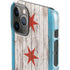 Chicago Flag Dark Wood iPhone 11 Pro Lite Case
