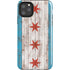 Chicago Flag Dark Wood iPhone 11 Pro Max Impact Case
