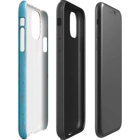Chicago Flag Dark Wood iPhone 11 Pro Max Impact Case