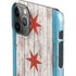 Chicago Flag Dark Wood iPhone 11 Pro Max Lite Case