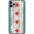 Chicago Flag Dark Wood iPhone 11 Pro Max Skin