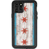 Chicago Flag Dark Wood iPhone 11 Pro Waterproof Case