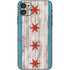 Chicago Flag Dark Wood iPhone 11 Skin