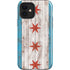 Chicago Flag Dark Wood iPhone 12 Impact Case