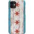 Chicago Flag Dark Wood iPhone 12 Mini Lite Case