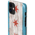 Chicago Flag Dark Wood iPhone 12 Mini Lite Case