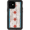 Chicago Flag Dark Wood iPhone 12 Mini Waterproof Case