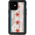 Chicago Flag Dark Wood iPhone 12 Mini Waterproof Case