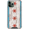 Chicago Flag Dark Wood iPhone 12 Pro Clear Case