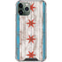 Chicago Flag Dark Wood iPhone 12 Pro Clear Case