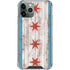 Chicago Flag Dark Wood iPhone 12 Pro Max Clear Case