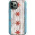 Chicago Flag Dark Wood iPhone 12 Pro Max Impact Case