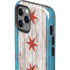 Chicago Flag Dark Wood iPhone 12 Pro Max Impact Case