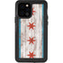 Chicago Flag Dark Wood iPhone 12 Pro Waterproof Case