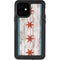 Chicago Flag Dark Wood iPhone 12 Waterproof Case
