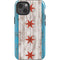 Chicago Flag Dark Wood iPhone 13 Impact Case
