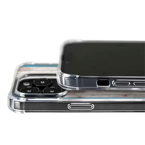 Chicago Flag Dark Wood iPhone 13 Pro MagSafe Case