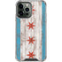Chicago Flag Dark Wood iPhone 13 Pro Max Clear Case