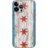 Chicago Flag Dark Wood iPhone 13 Pro Max Skin