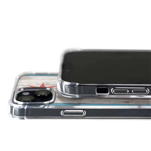 Chicago Flag Dark Wood iPhone 14 Plus MagSafe Case