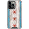 Chicago Flag Dark Wood iPhone 14 Pro Clear Case