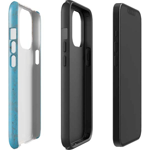 Chicago Flag Dark Wood iPhone 14 Pro Impact Case
