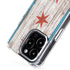Chicago Flag Dark Wood iPhone 15 Pro MagSafe Case